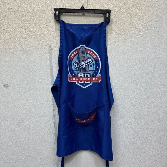 Apron Dodgers 1958-2018 Blue 60 Years in Los Angeles MLB Budweiser Pocket Tie - Picture 1 of 6